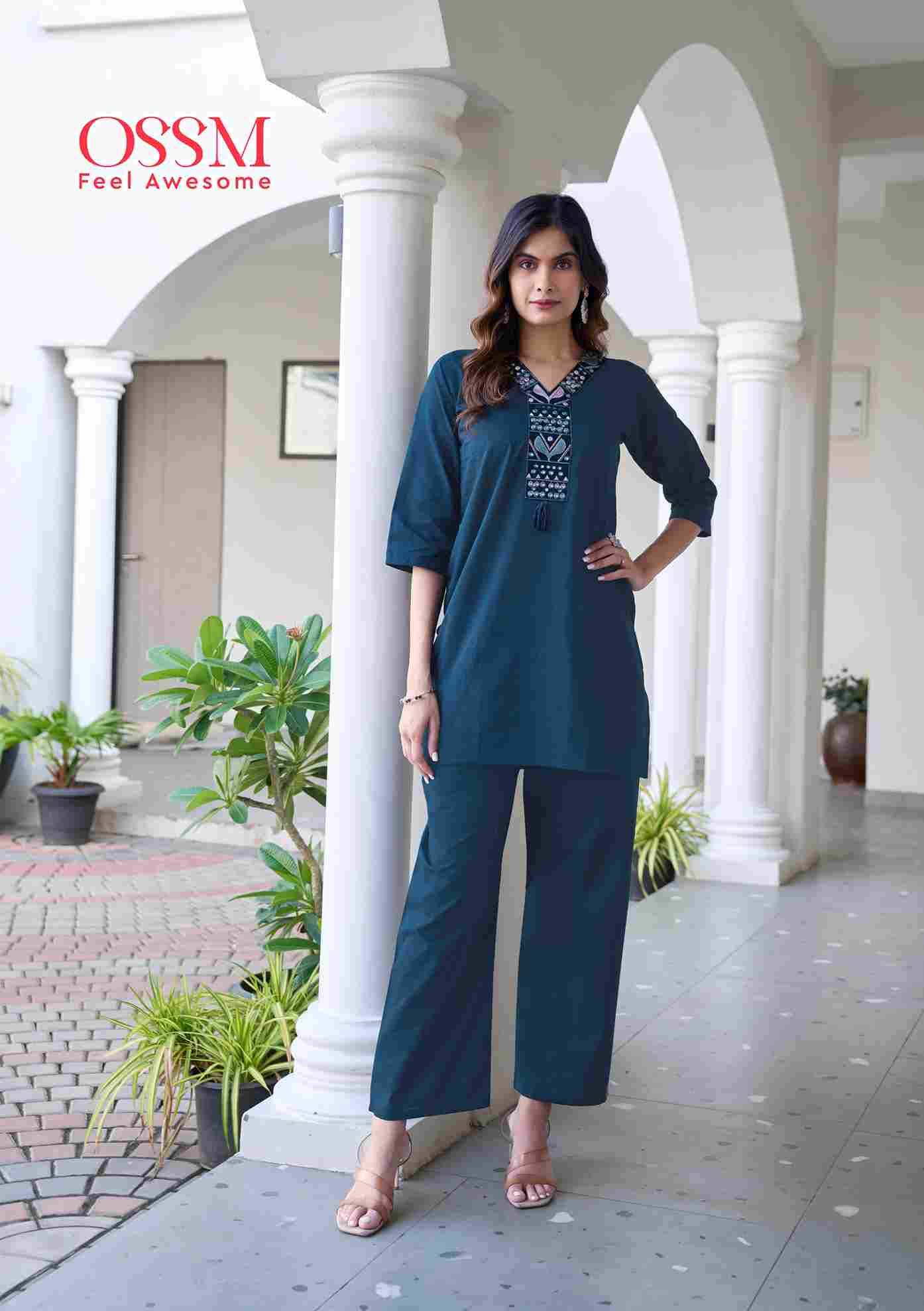 Sara By Ossm 1001 To 1006 Series Designer Stylish Fancy Colorful Beautiful Party Wear & Ethnic Wear Collection Cotton Co-Ord At Wholesale Price