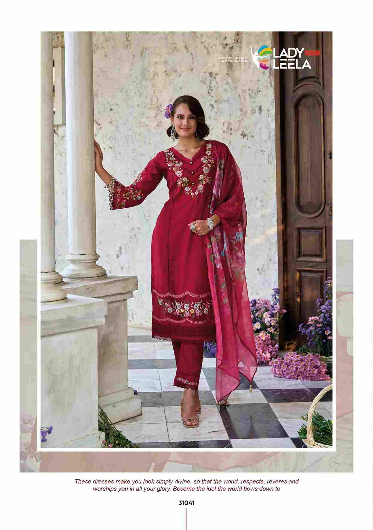 Charchay By Lady Leela 31041 To 31046 Series Beautiful Festive Suits Colorful Stylish Fancy Casual Wear & Ethnic Wear Pure Viscose With Work Dresses At Wholesale Price