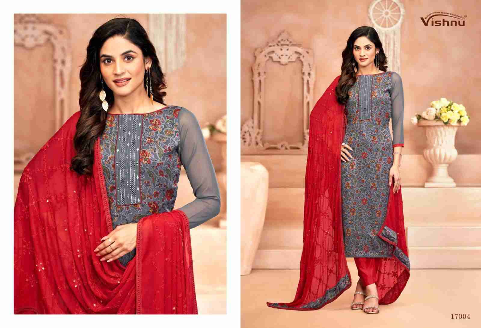Libbas By Vishnu 17001 To 17012 Series Beautiful Stylish Festive Suits Fancy Colorful Casual Wear & Ethnic Wear & Ready To Wear Georgette Brasso Dresses At Wholesale Price