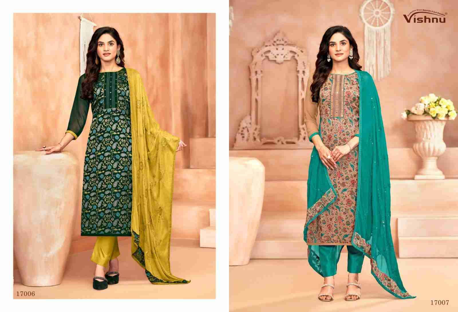 Libbas By Vishnu 17001 To 17012 Series Beautiful Stylish Festive Suits Fancy Colorful Casual Wear & Ethnic Wear & Ready To Wear Georgette Brasso Dresses At Wholesale Price