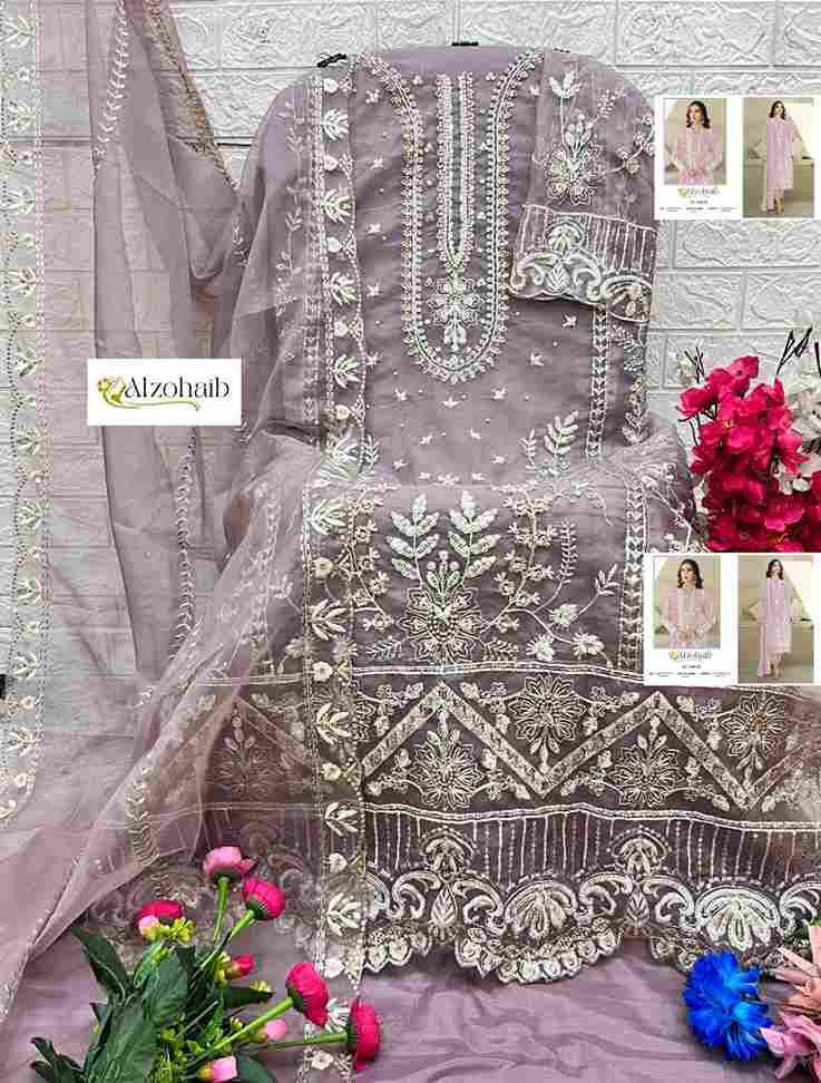 Aafa Vol-1 By Alzohaib 1196-A To 1196-H Series Beautiful Pakistani Suits Stylish Fancy Colorful Party Wear & Occasional Wear Organza Dresses At Wholesale Price