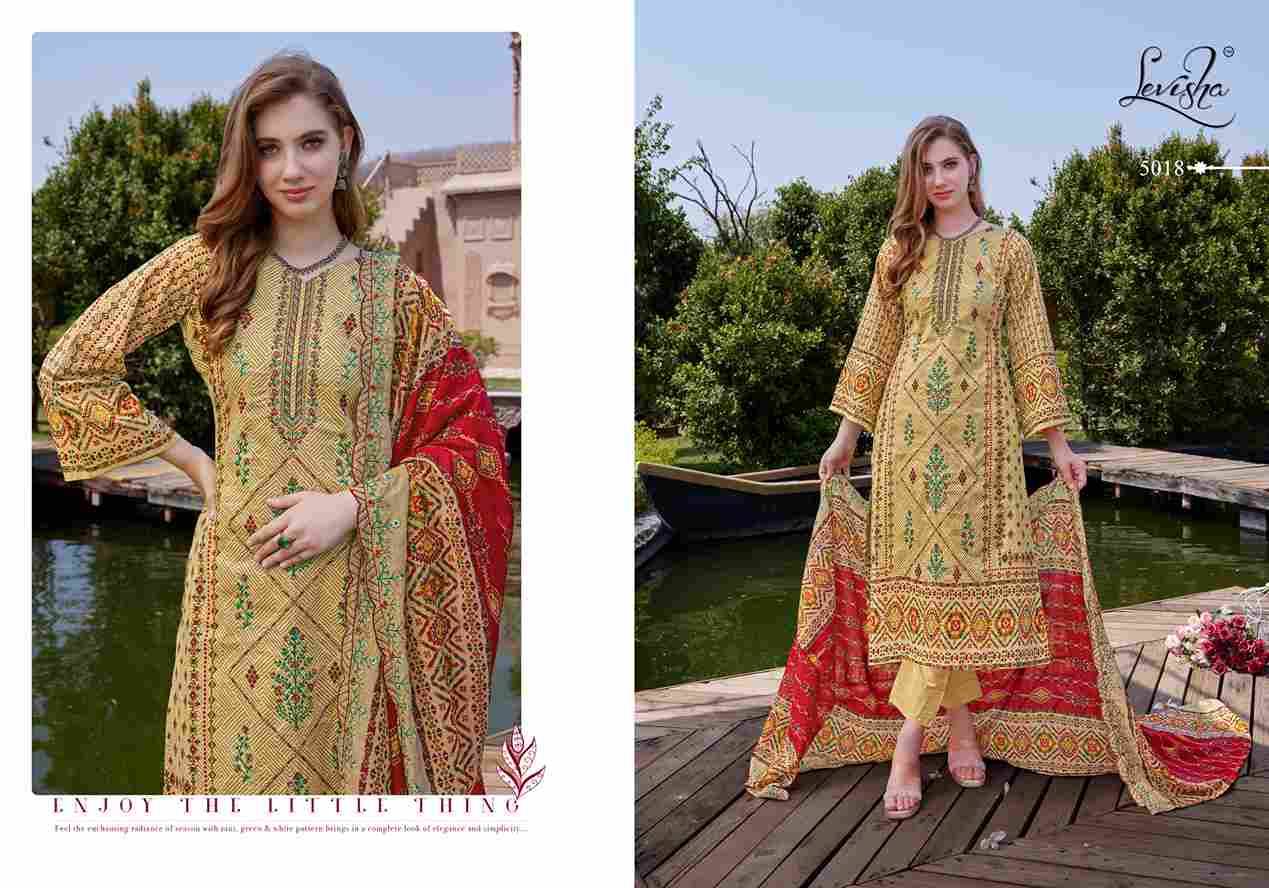 Madhubala Vol-5 By Levisha 5013 To 5020 Series Festive Suits Beautiful Fancy Colorful Stylish Party Wear & Occasional Wear Cambric Lawn Cotton Dresses At Wholesale Price