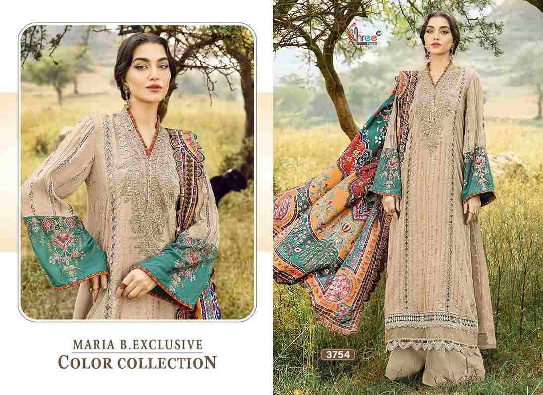 Maria B.Exclusive Color Collection By Shree Fabs 3754-A To 3754-D Series Designer Pakistani Suits Beautiful Fancy Stylish Colorful Party Wear & Occasional Wear Pure Rayon With Embroidery Dresses At Wholesale Price