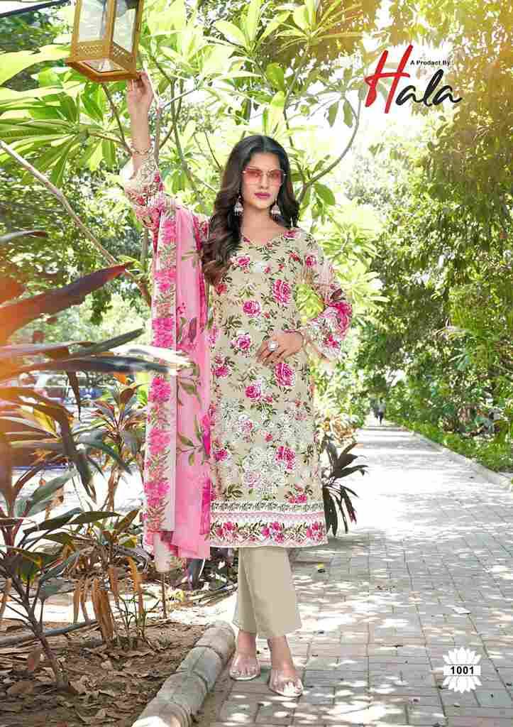Mira Nur Vol-1 By Hala 1001 To 1006 Series Beautiful Festive Suits Stylish Fancy Colorful Casual Wear & Ethnic Wear Pure Cotton Digital Print Dresses At Wholesale Price