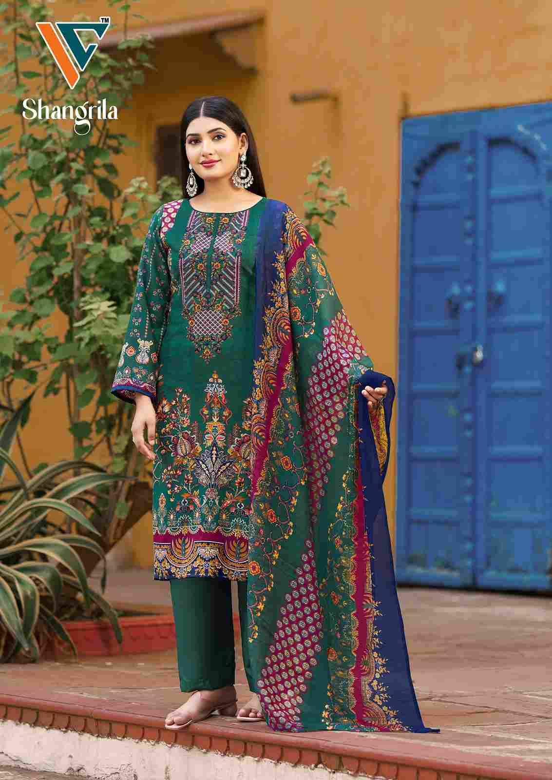Shangrila Vol-1 By Vandana Creation 1001 To 1008 Series Beautiful Festive Suits Stylish Fancy Colorful Casual Wear & Ethnic Wear Rayon Print Dresses At Wholesale Price