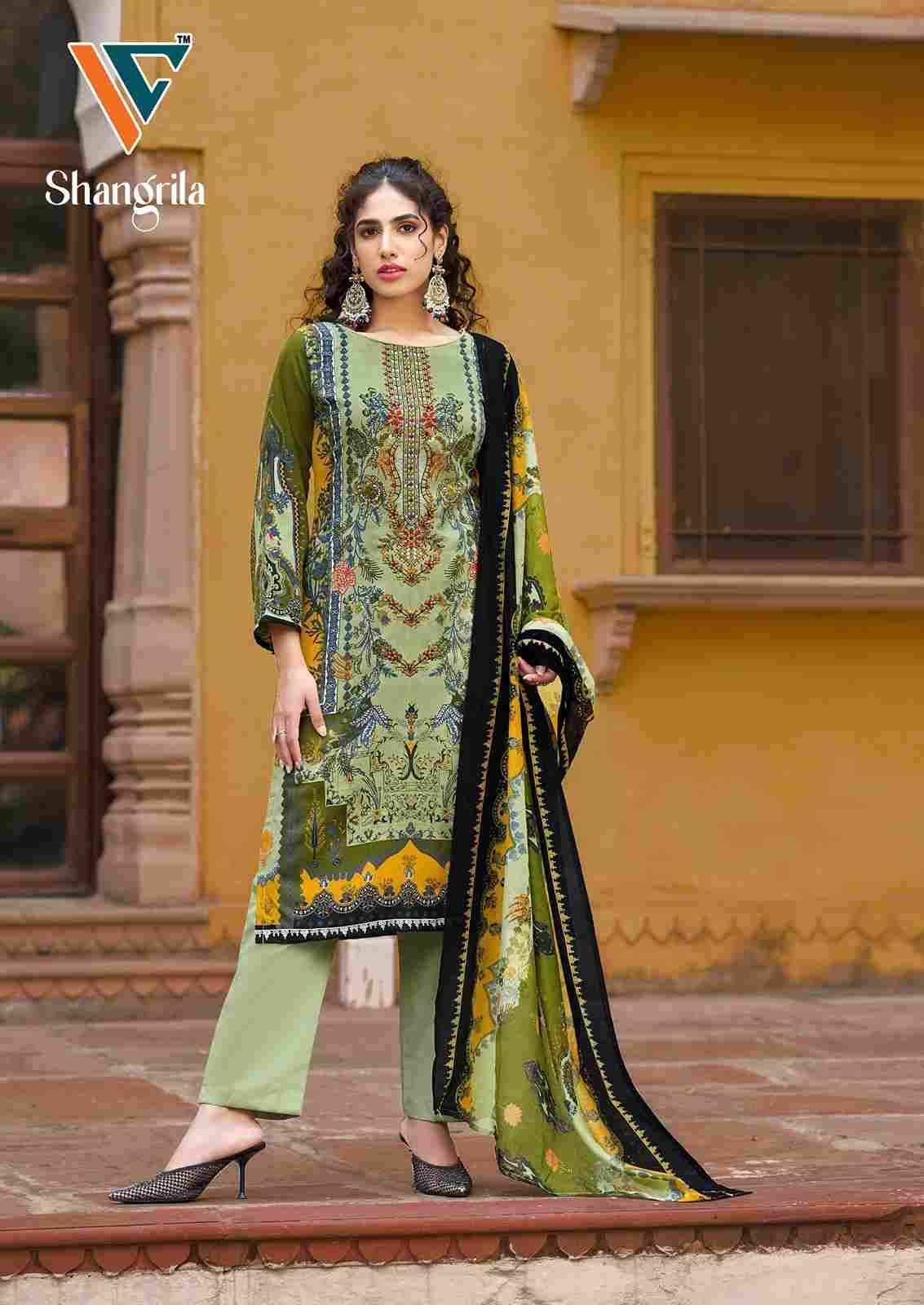 Shangrila Vol-1 By Vandana Creation 1001 To 1008 Series Beautiful Festive Suits Stylish Fancy Colorful Casual Wear & Ethnic Wear Rayon Print Dresses At Wholesale Price