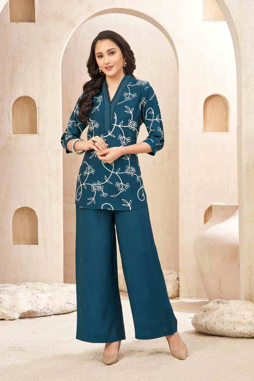 Shikha By Kaamiri 1051 To 1053 Series Designer Stylish Fancy Colorful Beautiful Party Wear & Ethnic Wear Collection Vertican Co-Ord At Wholesale Price