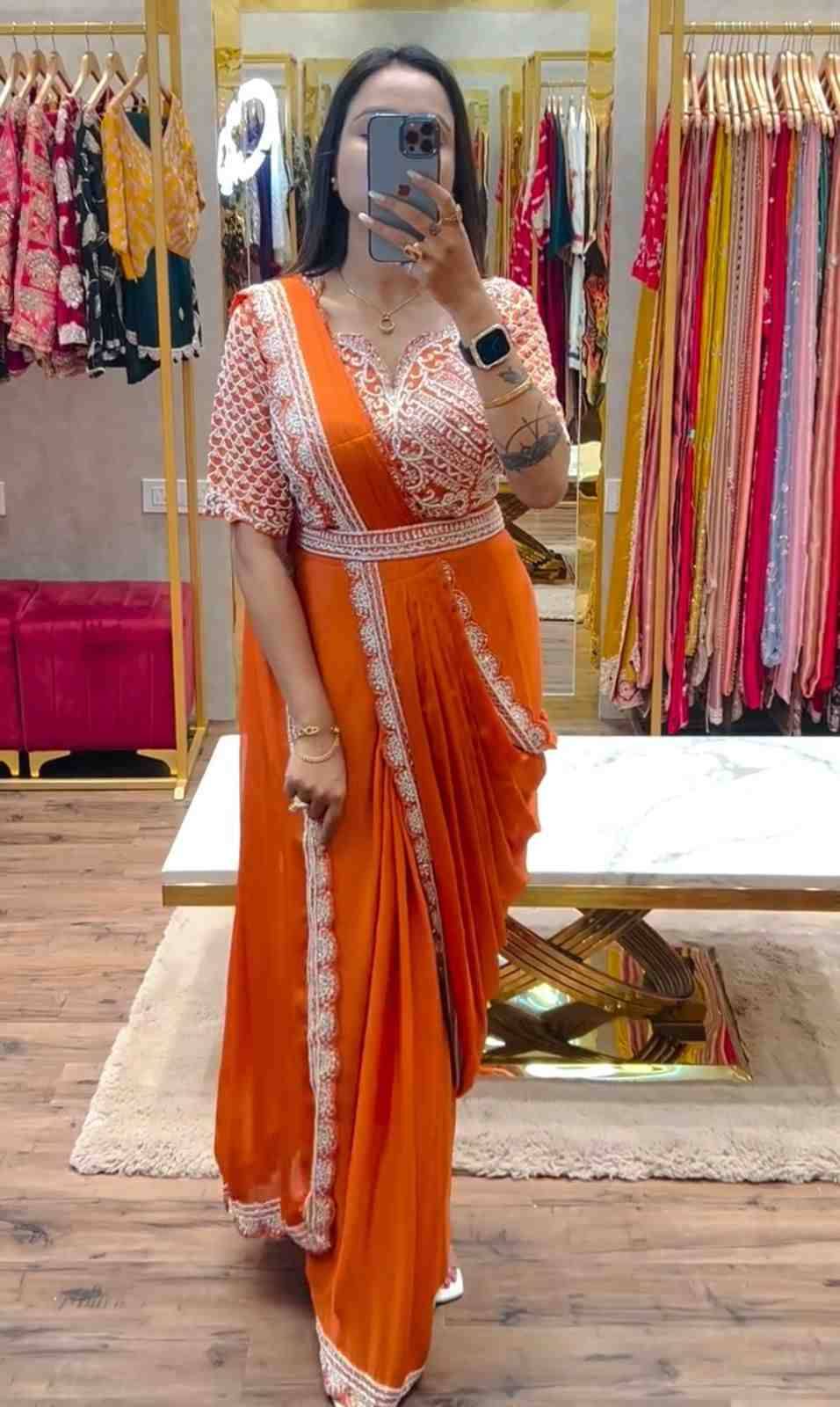 Sf-1026 By Fashid Wholesale 01 To 03 Series Indian Traditional Wear Collection Beautiful Stylish Fancy Colorful Party Wear & Occasional Wear Heavy Chinnon Sarees At Wholesale Price