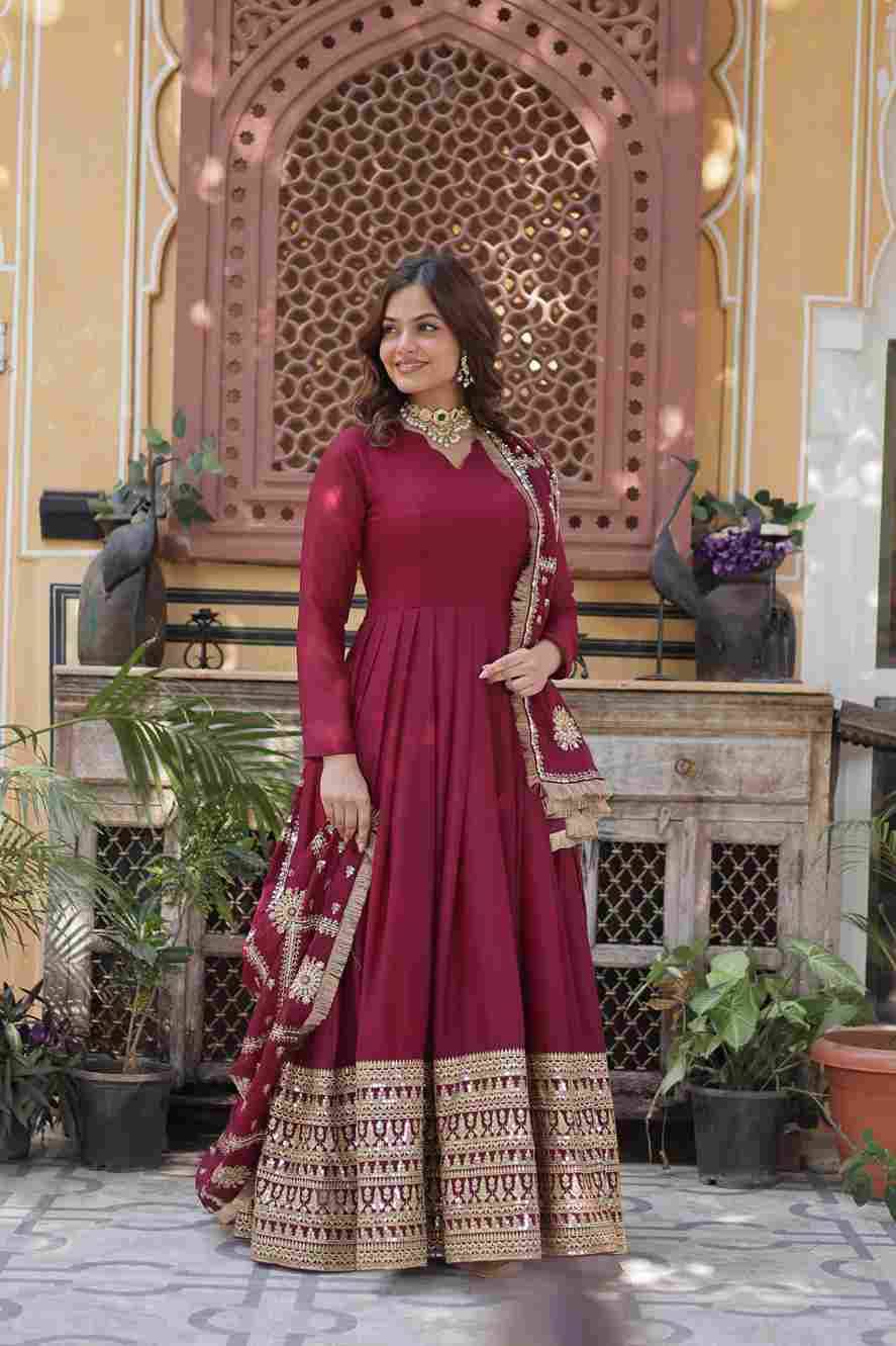 Sf-1028 By Fashid Wholesale 01 To 02 Series Suits Beautiful Fancy Colorful Stylish Party Wear & Occasional Wear Georgette Gown At Wholesale Price