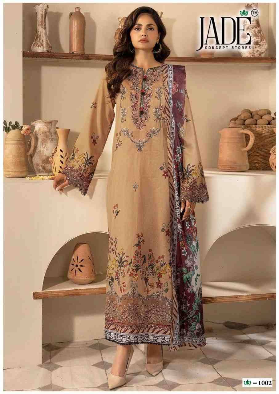 Crimson Exclusive Collection Vol-10 By Jade 1001 To 1006 Series Beautiful Suits Stylish Colorful Fancy Casual Wear & Ethnic Wear Pure Heavy Lawn Print Dresses At Wholesale Price