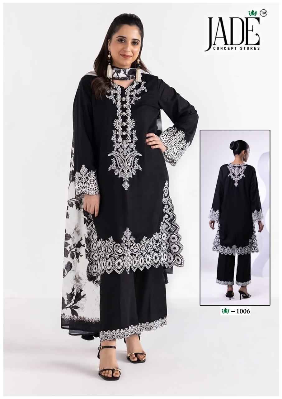 Crimson Exclusive Collection Vol-10 By Jade 1001 To 1006 Series Beautiful Suits Stylish Colorful Fancy Casual Wear & Ethnic Wear Pure Heavy Lawn Print Dresses At Wholesale Price