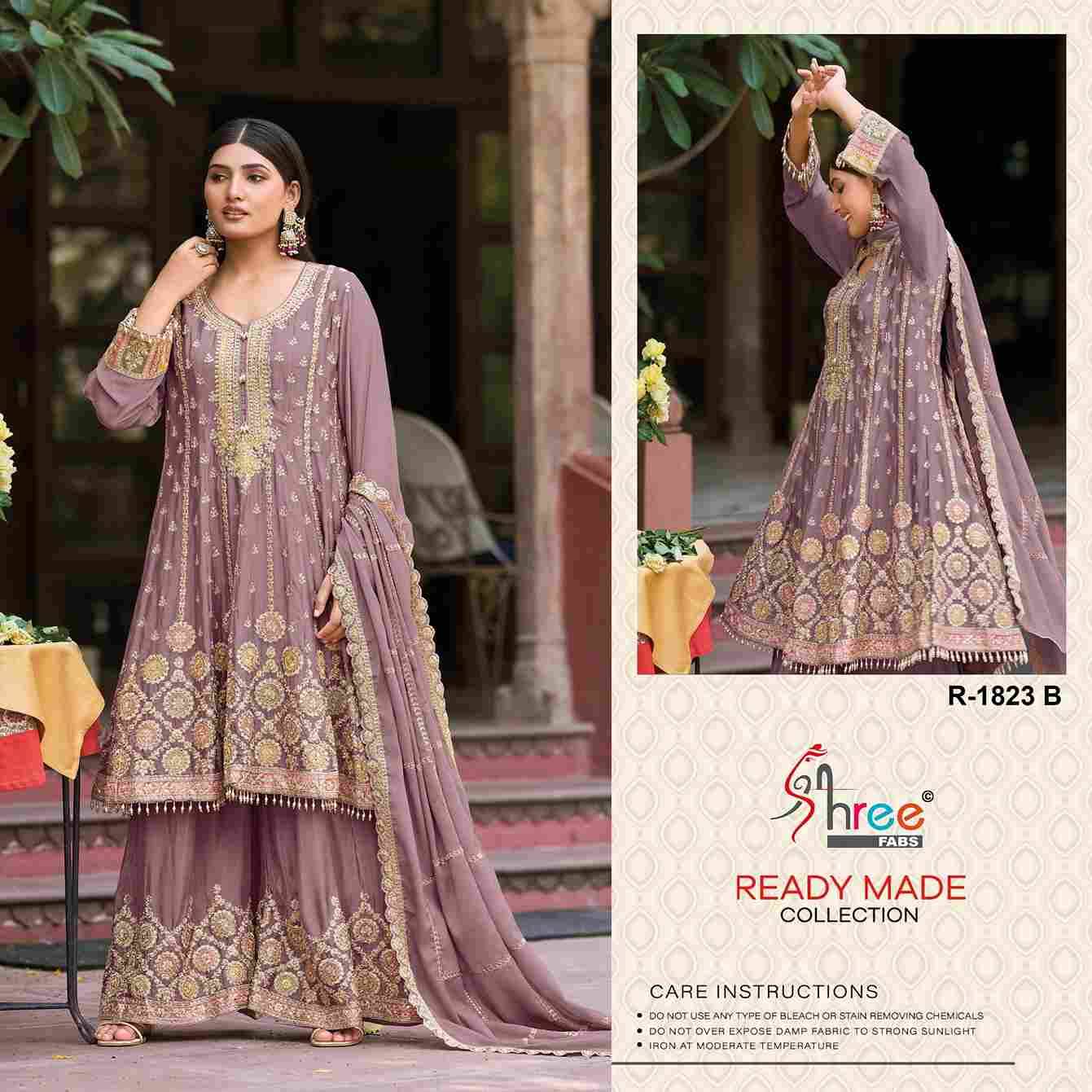 Shree Fabs Hit Design R-1823 Colours By Shree Fabs R-1823-A To R-1823-D Series Designer Pakistani Suits Collection Beautiful Stylish Fancy Colorful Party Wear & Occasional Wear Chinnon Dresses At Wholesale Price