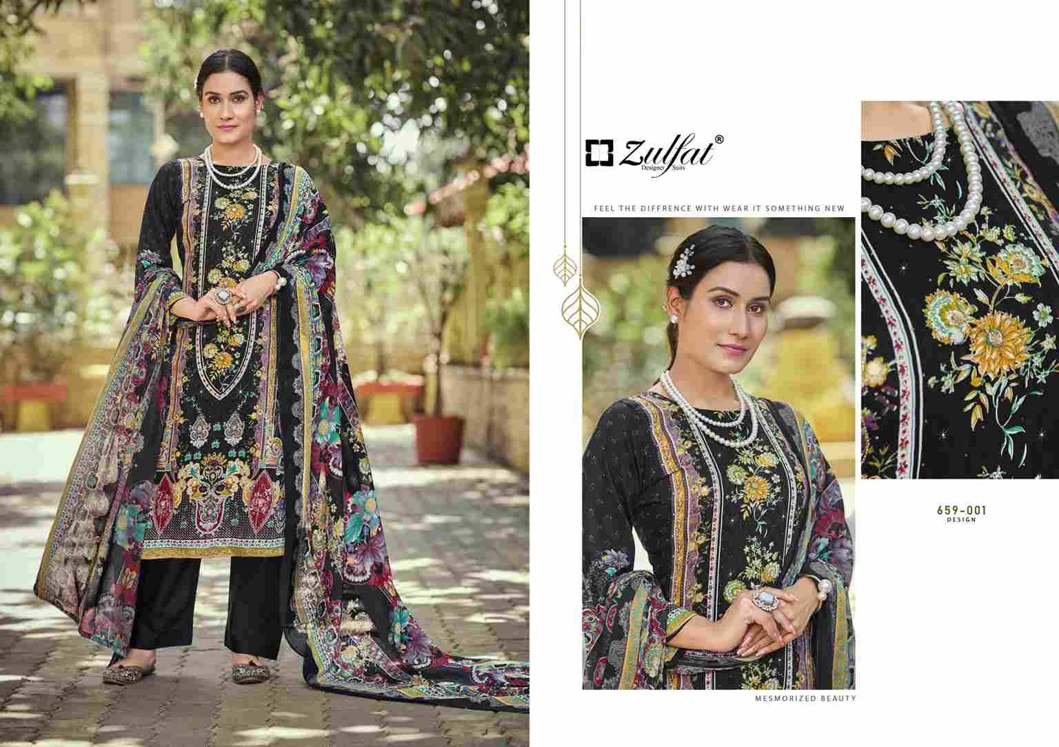 Raabta Vol-7 By Zulfat 659-001 To 659-006 Series Beautiful Festive Suits Stylish Fancy Colorful Casual Wear & Ethnic Wear Pure Jam Cotton Print Dresses At Wholesale Price