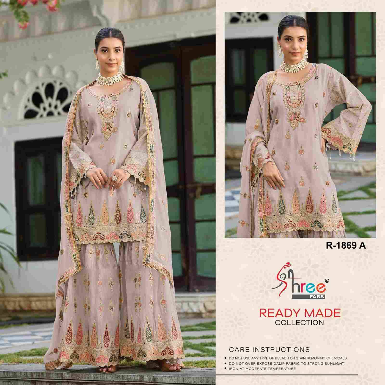 Shree Fabs Hit Design R-1869 Colours By Shree Fabs R-1869-A To R-1869-D Series Designer Pakistani Suits Collection Beautiful Stylish Fancy Colorful Party Wear & Occasional Wear Chinnon Dresses At Wholesale Price