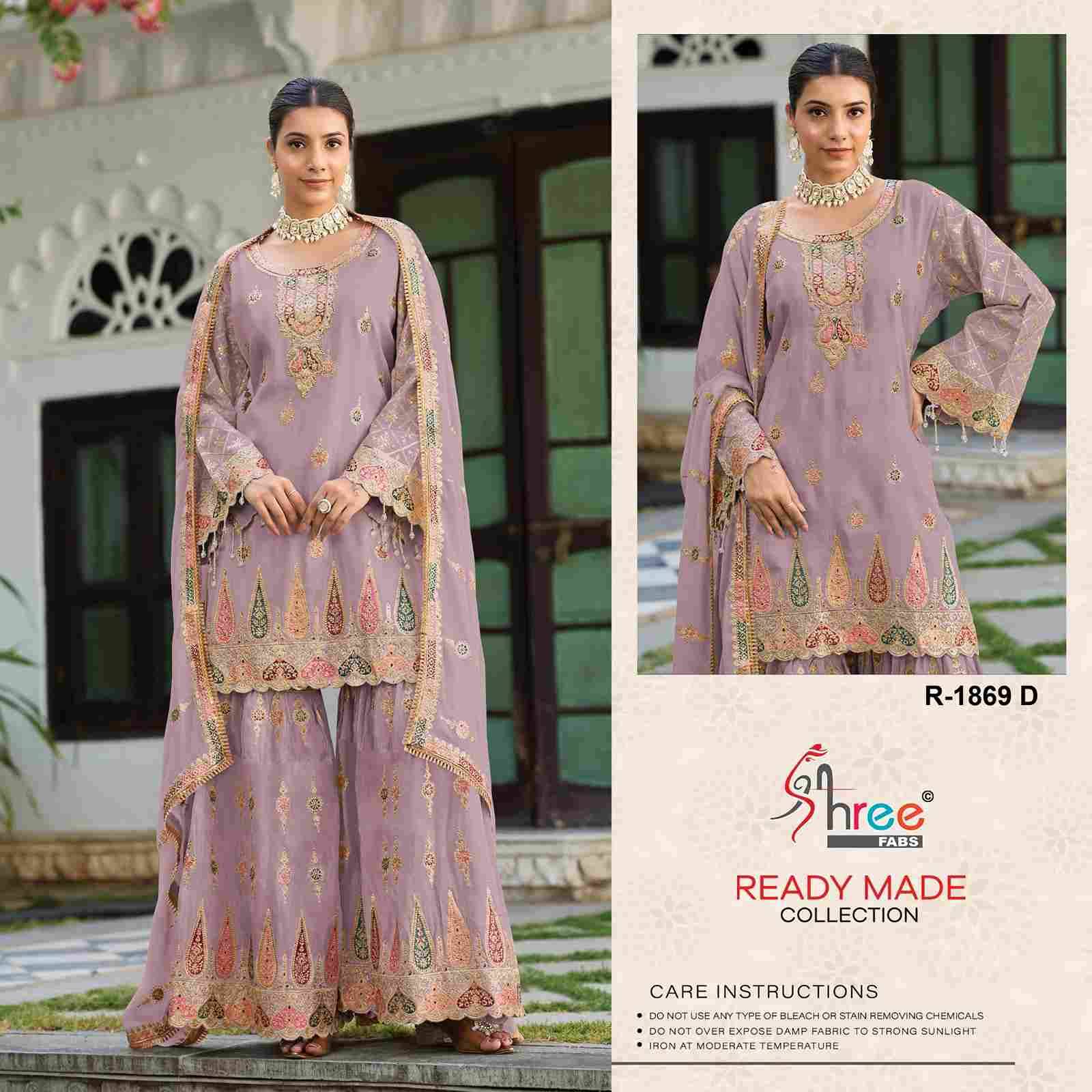 Shree Fabs Hit Design R-1869 Colours By Shree Fabs R-1869-A To R-1869-D Series Designer Pakistani Suits Collection Beautiful Stylish Fancy Colorful Party Wear & Occasional Wear Chinnon Dresses At Wholesale Price