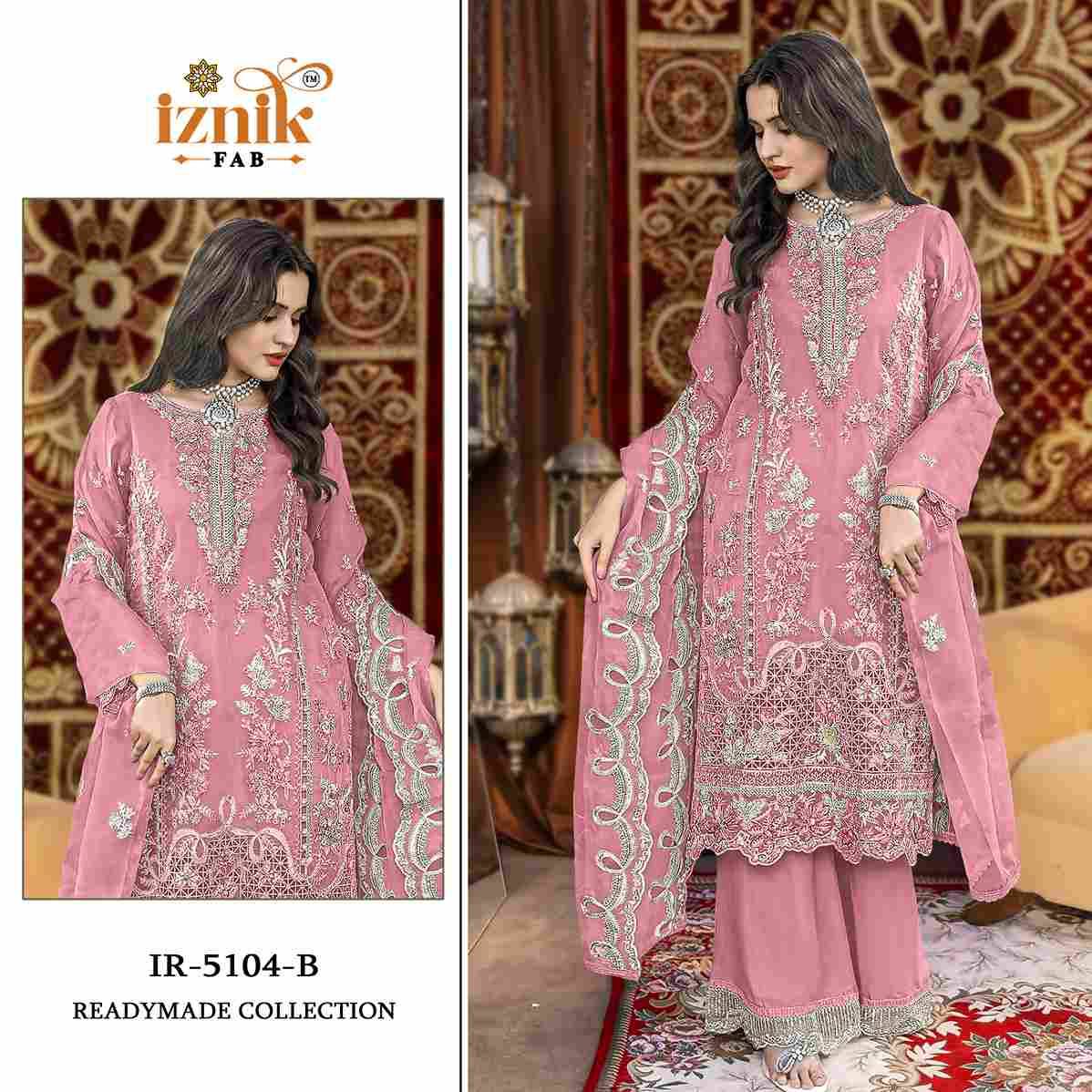 Iznik 5104 Colours By Iznik Fab 5104 To 5104-D Series Designer Pakistani Suits Beautiful Stylish Fancy Colorful Party Wear & Occasional Wear Heavy Organza With Embroidery Dresses At Wholesale Price