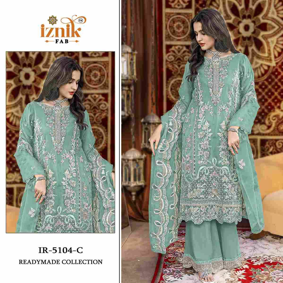 Iznik 5104 Colours By Iznik Fab 5104 To 5104-D Series Designer Pakistani Suits Beautiful Stylish Fancy Colorful Party Wear & Occasional Wear Heavy Organza With Embroidery Dresses At Wholesale Price
