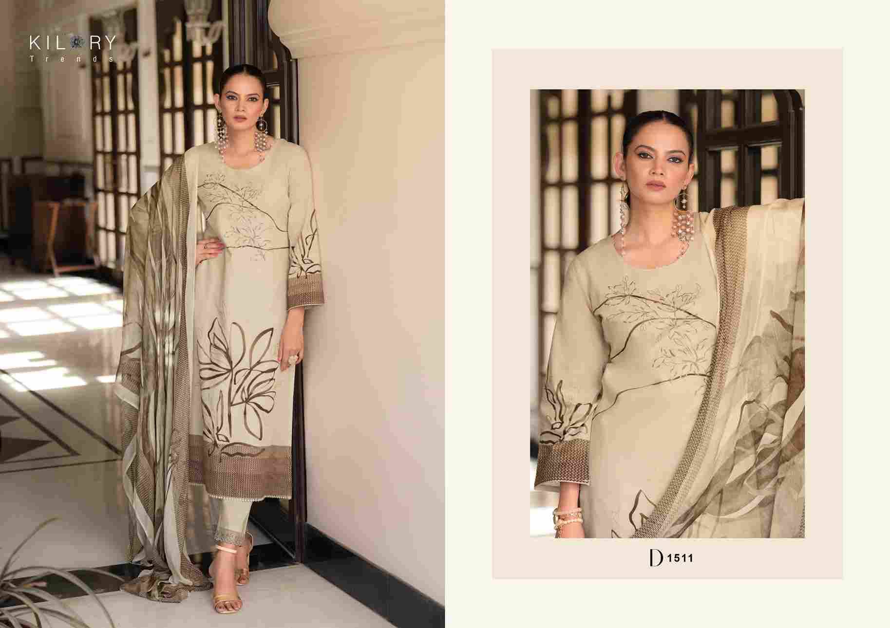 Zareena By Kilory 1511 To 1514 Series Beautiful Festive Suits Colorful Stylish Fancy Casual Wear & Ethnic Wear Pure Cotton Slub Dresses At Wholesale Price