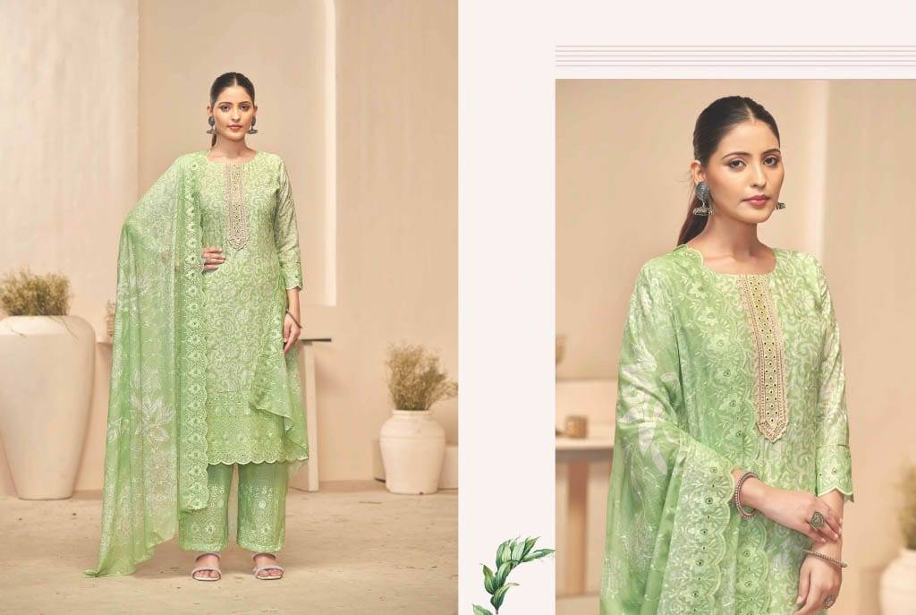 Sakshi By Kala Fashion 1001 To 1006 Series Festive Suits Beautiful Fancy Colorful Stylish Party Wear & Occasional Wear Cotton Dresses At Wholesale Price