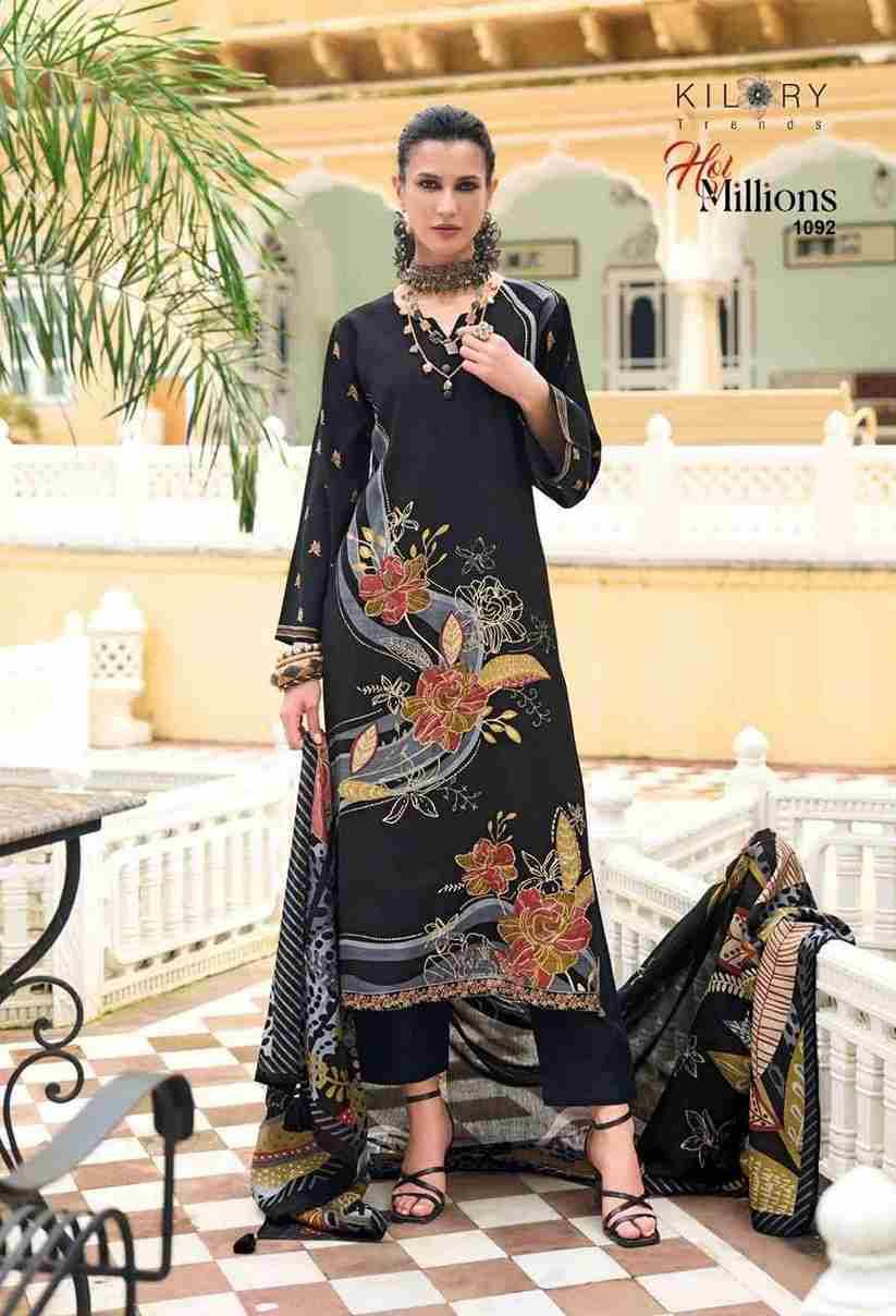 Hot Millions By Kilory 1091 To 1098 Series Beautiful Festive Suits Colorful Stylish Fancy Casual Wear & Ethnic Wear Pure Viscose Silk Dresses At Wholesale Price