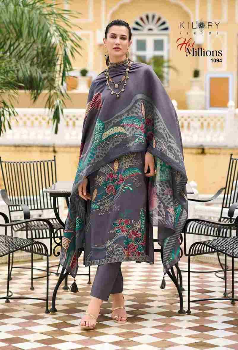 Hot Millions By Kilory 1091 To 1098 Series Beautiful Festive Suits Colorful Stylish Fancy Casual Wear & Ethnic Wear Pure Viscose Silk Dresses At Wholesale Price