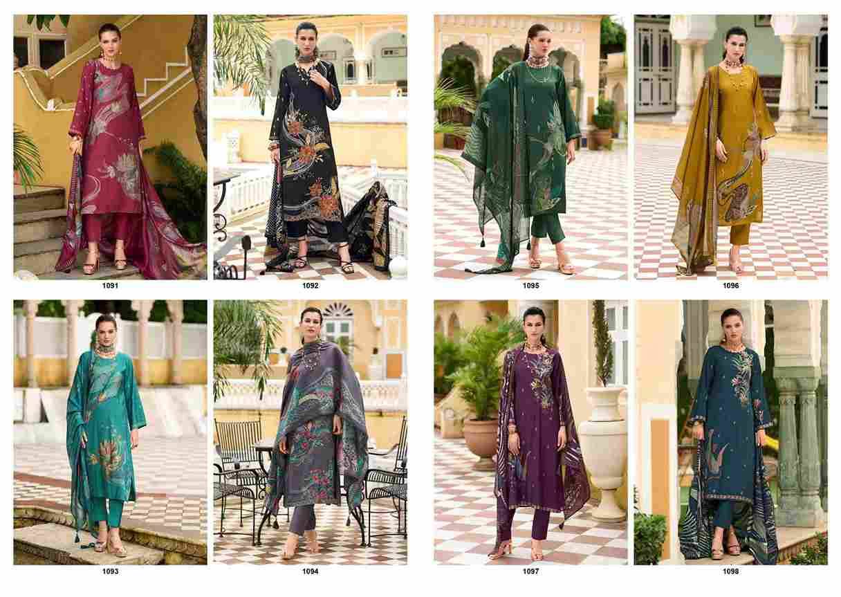 Hot Millions By Kilory 1091 To 1098 Series Beautiful Festive Suits Colorful Stylish Fancy Casual Wear & Ethnic Wear Pure Viscose Silk Dresses At Wholesale Price