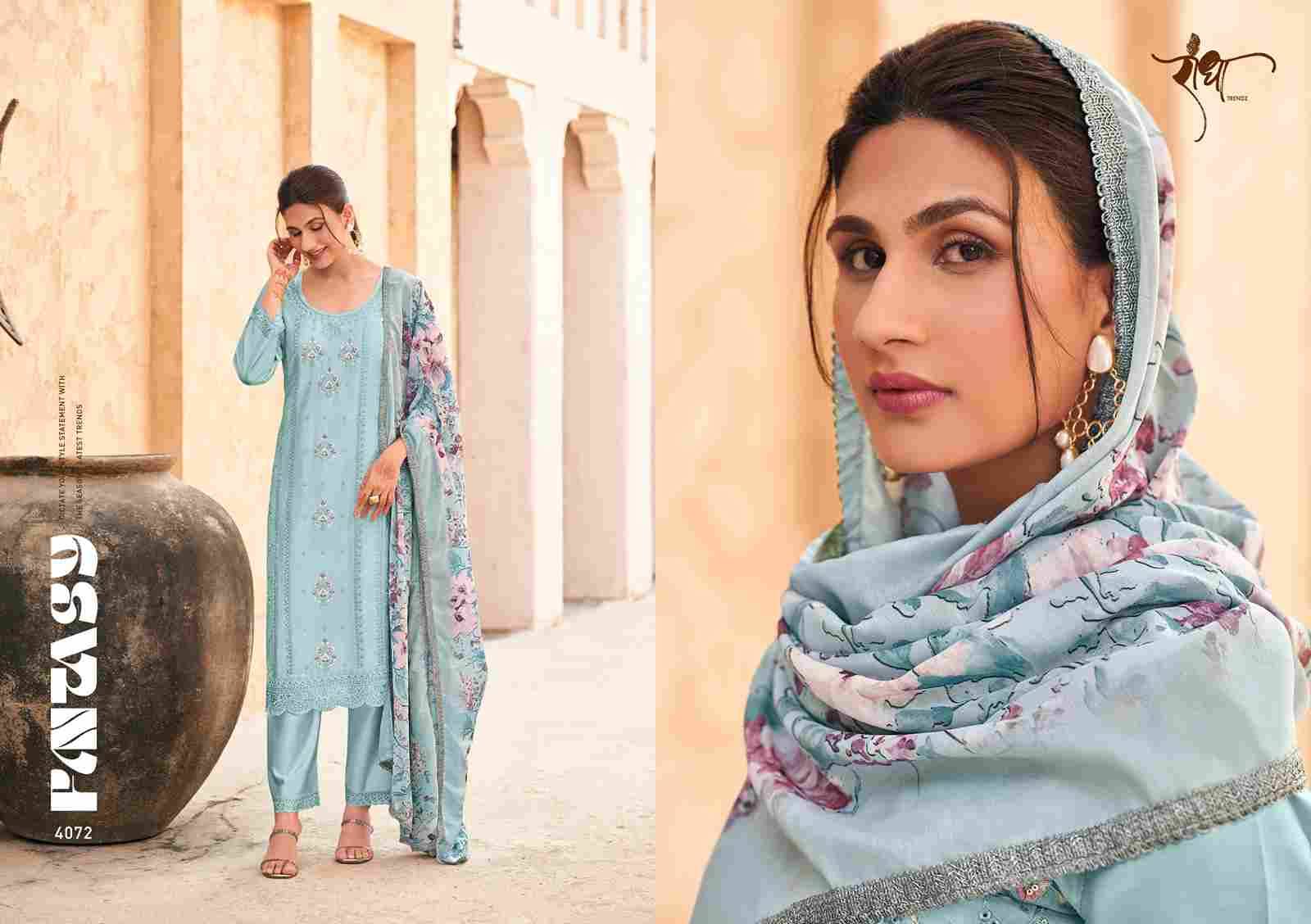 Rosy By Radha Trendz 4071 To 4076 Series Festive Suits Beautiful Fancy Colorful Stylish Party Wear & Occasional Wear Pure Jam Cotton Dresses At Wholesale Price