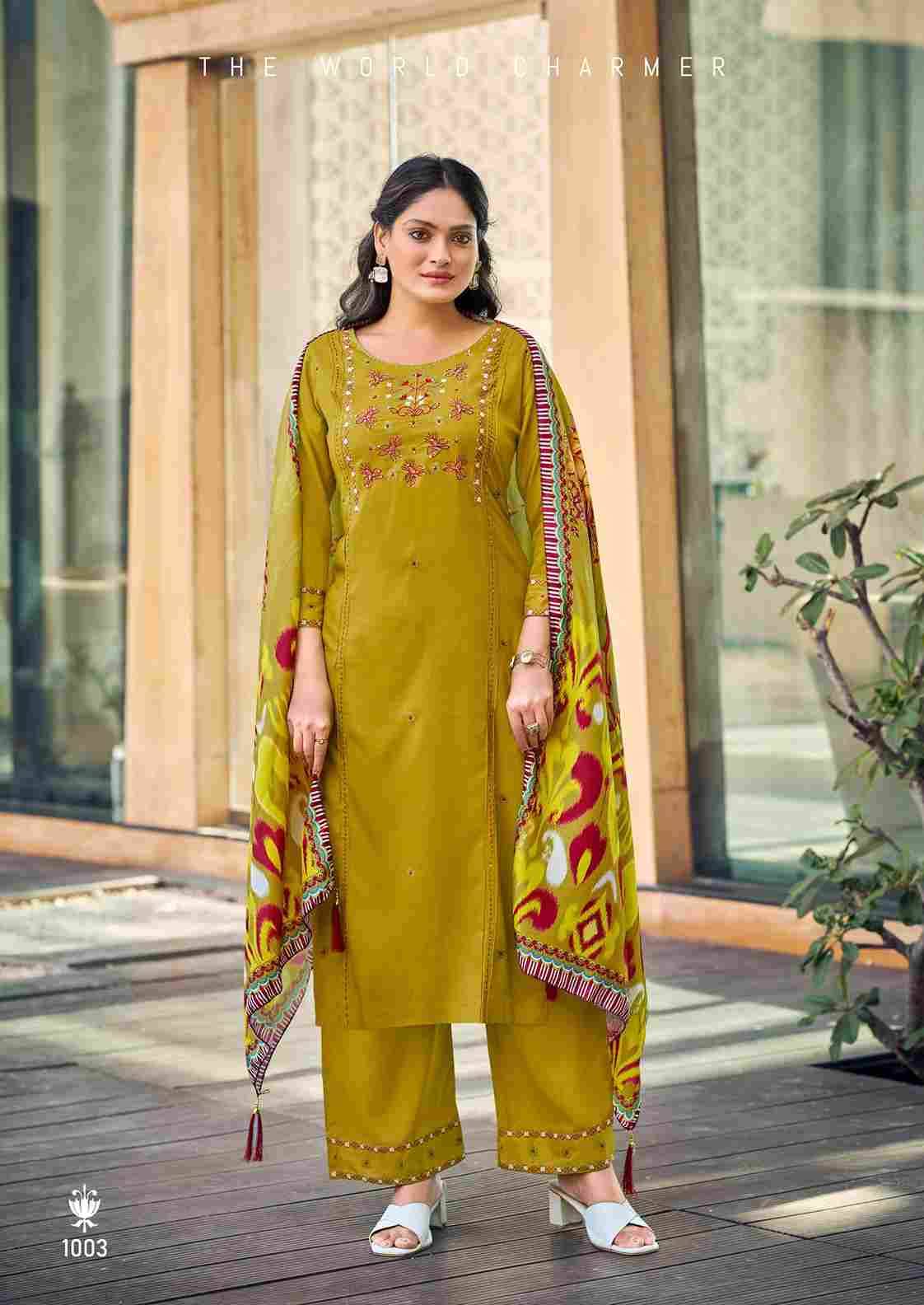Butterfly By Woodee 1001 To 1006 Series Beautiful Festive Suits Colorful Stylish Fancy Casual Wear & Ethnic Wear Rayon Print Dresses At Wholesale Price