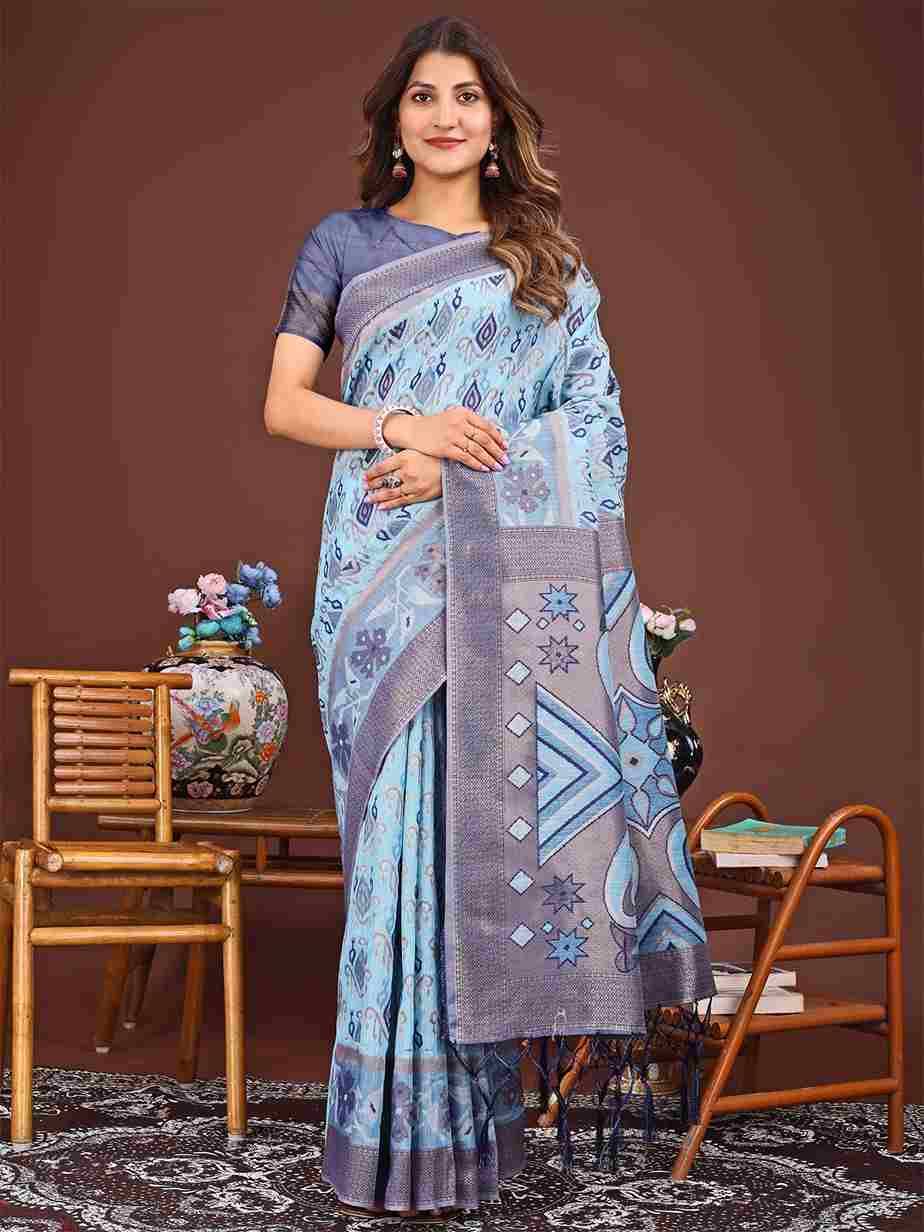 Kritika By Fashid Wholesale 1001 To 1006 Series Indian Traditional Wear Collection Beautiful Stylish Fancy Colorful Party Wear & Occasional Wear Linen Cotton Sarees At Wholesale Price