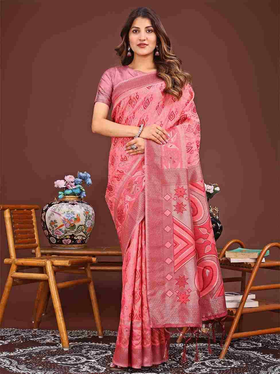 Kritika By Fashid Wholesale 1001 To 1006 Series Indian Traditional Wear Collection Beautiful Stylish Fancy Colorful Party Wear & Occasional Wear Linen Cotton Sarees At Wholesale Price