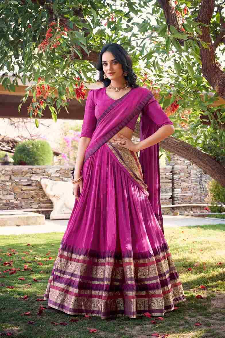 Nirupa By Fashid Wholesale 1902-A To 1902-D Series Beautiful Colorful Fancy Wedding Collection Occasional Wear & Party Wear Pure Chanderi Lehengas At Wholesale Price