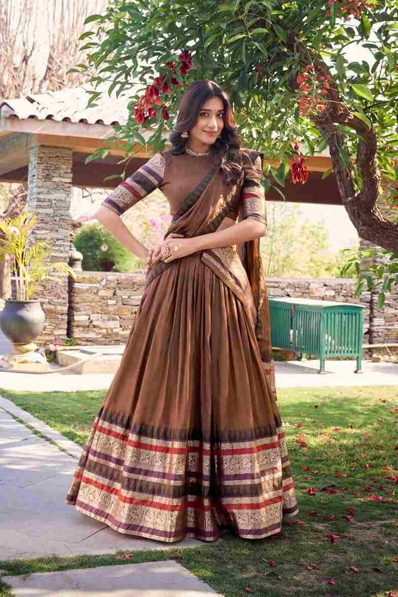 Nirupa By Fashid Wholesale 1902-A To 1902-D Series Beautiful Colorful Fancy Wedding Collection Occasional Wear & Party Wear Pure Chanderi Lehengas At Wholesale Price