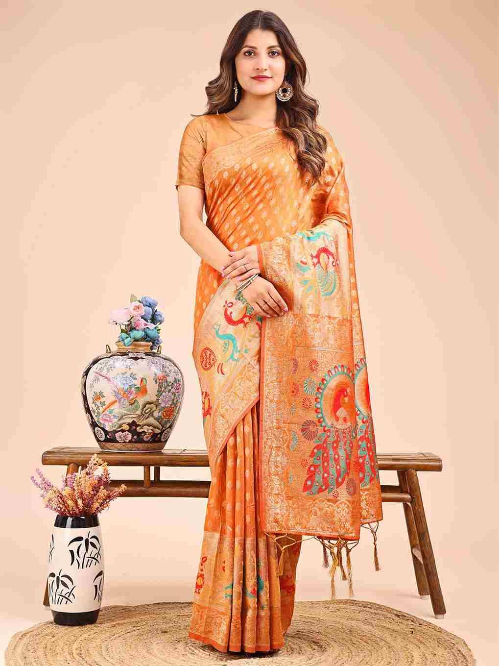 Zareen By Fashid Wholesale 1001 To 1006 Series Indian Traditional Wear Collection Beautiful Stylish Fancy Colorful Party Wear & Occasional Wear Linen Cotton Sarees At Wholesale Price