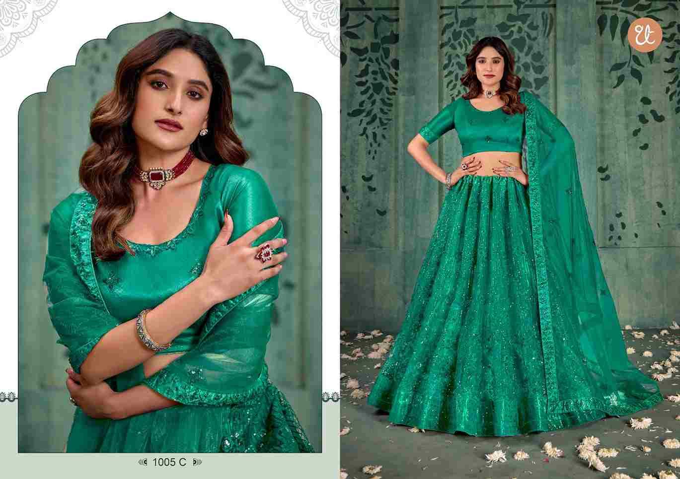 Elegance Vol-2 By Thread Thrill 1005-A To 1005-E Series Designer Beautiful Wedding Bridal Collection Occasional Wear & Party Wear Net Lehengas At Wholesale Price