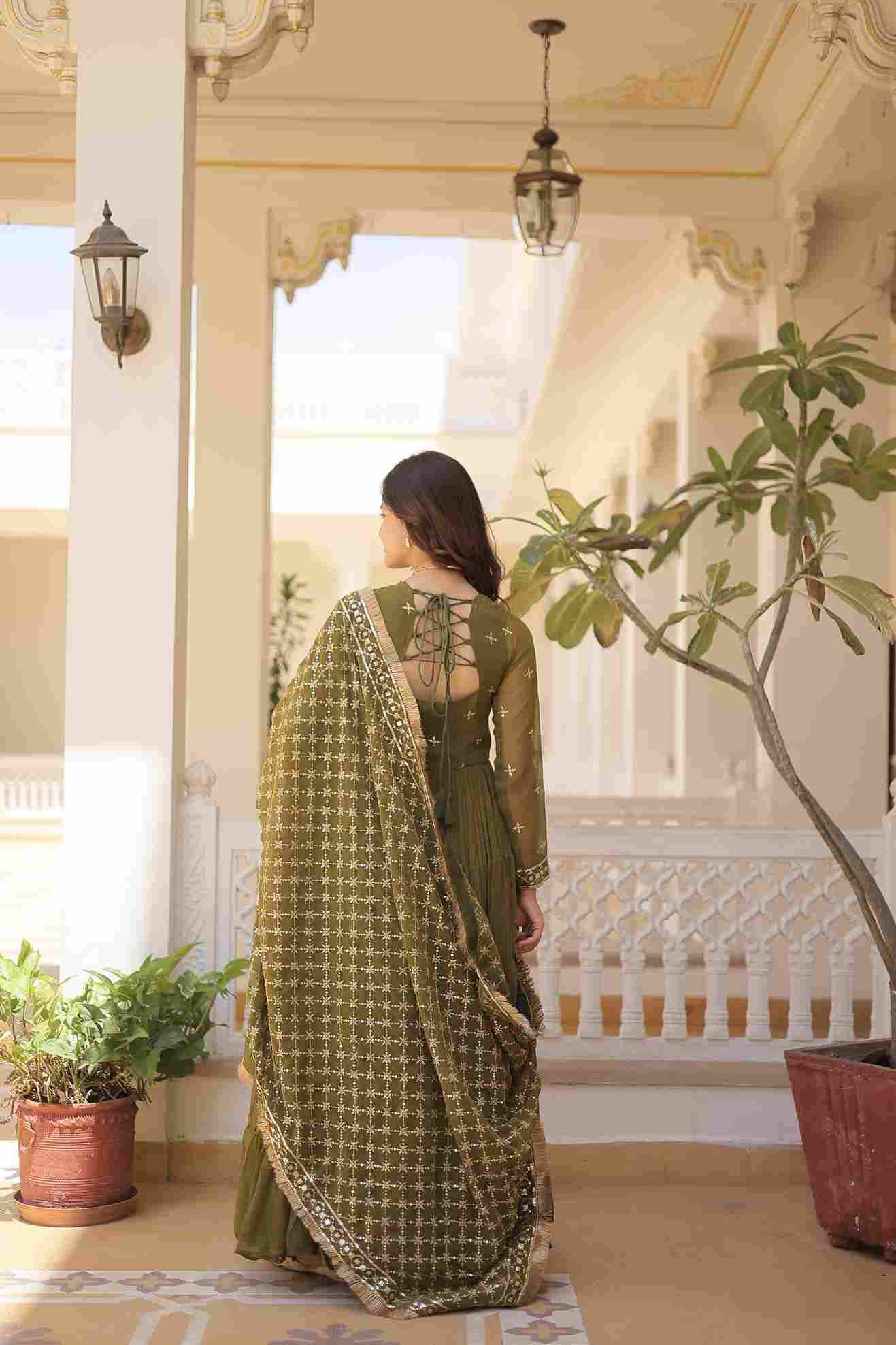 Hf-16 By Fashid Wholesale 01 To 02 Series Suits Beautiful Fancy Colorful Stylish Party Wear & Occasional Wear Faux Georgette Gown At Wholesale Price