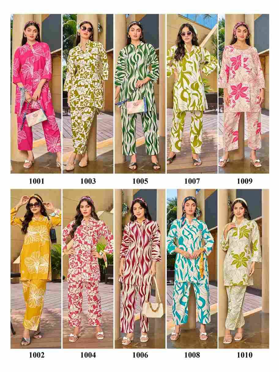 Summer Spacial Vol-1 By Sankheswer 1001 To 1010 Series Designer Stylish Fancy Colorful Beautiful Party Wear & Ethnic Wear Collection Rayon Co-Ord At Wholesale Price