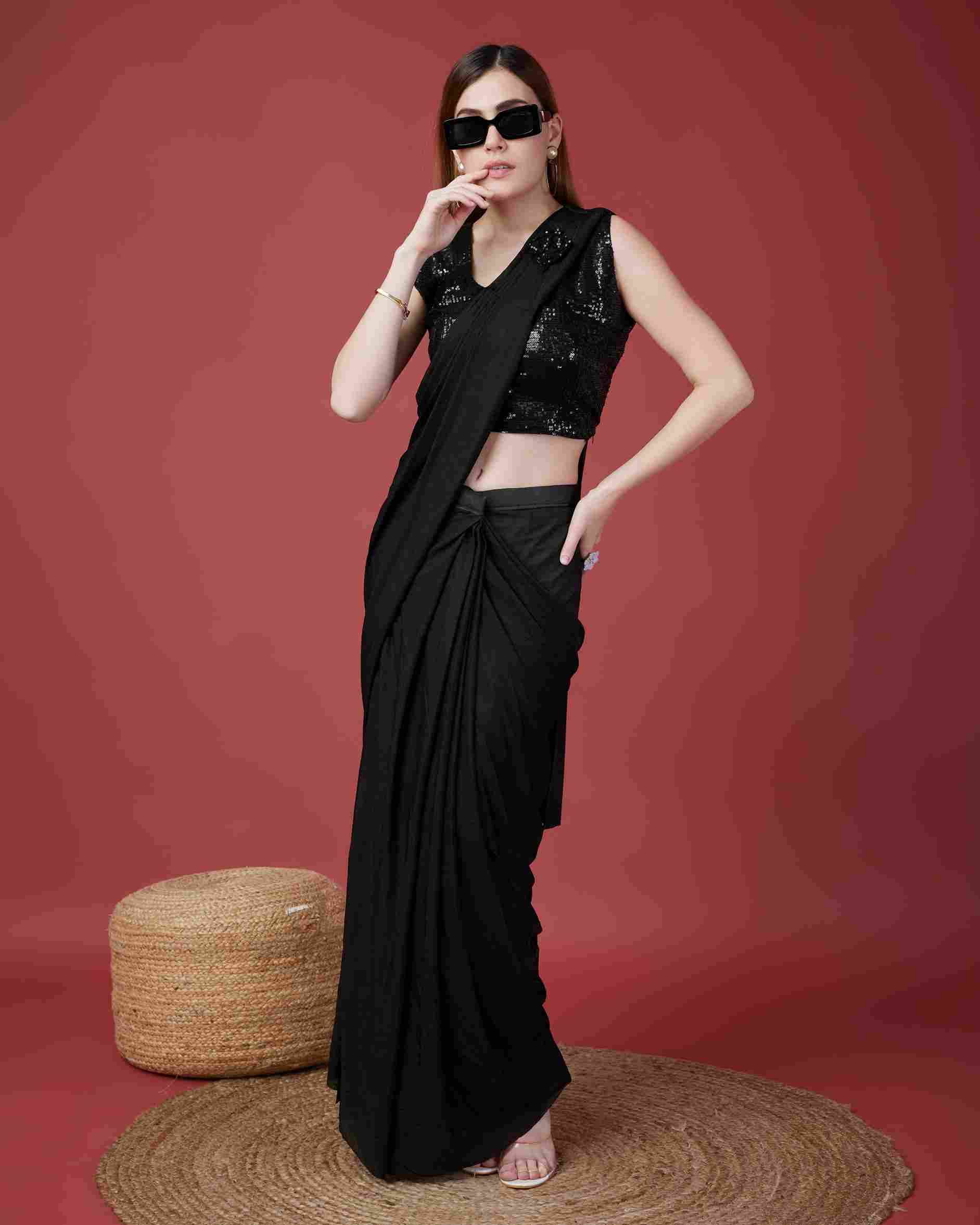 101113 By Amoha Trendz 101113-A To 101113-E Series Indian Traditional Wear Collection Beautiful Stylish Fancy Colorful Party Wear & Occasional Wear Imported Sarees At Wholesale Price