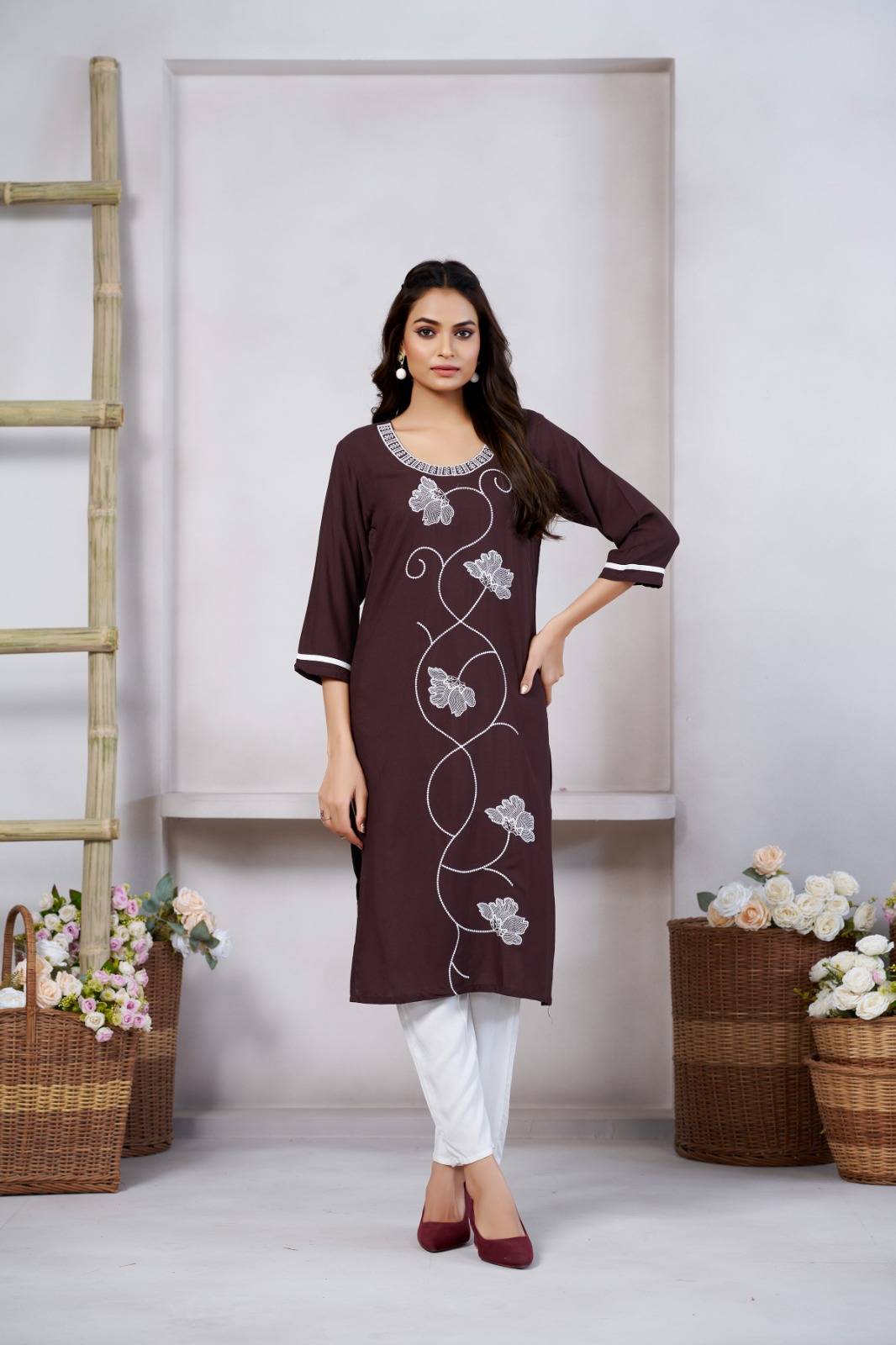 Dc-001 By Fashid Wholesale 01 To 03 Series Designer Stylish Fancy Colorful Beautiful Party Wear & Ethnic Wear Collection Viscose Rayon Kurtis At Wholesale Price