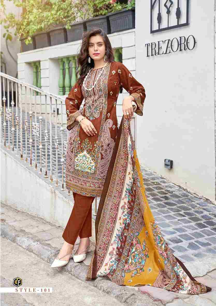 Jazmin By Keval Fab 101 To 108 Series Beautiful Festive Suits Stylish Fancy Colorful Casual Wear & Ethnic Wear Fancy Dresses At Wholesale Price