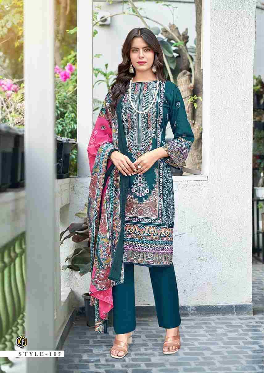 Jazmin By Keval Fab 101 To 108 Series Beautiful Festive Suits Stylish Fancy Colorful Casual Wear & Ethnic Wear Fancy Dresses At Wholesale Price
