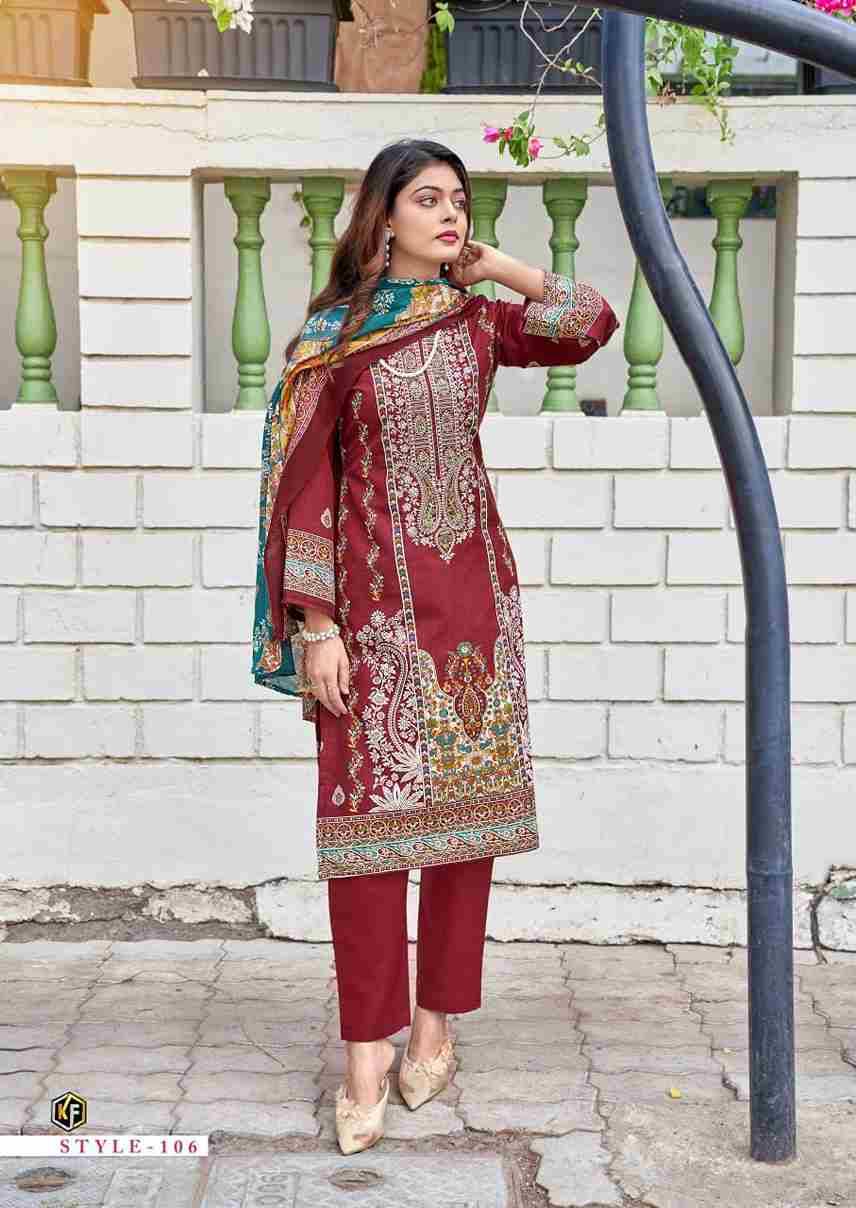 Jazmin By Keval Fab 101 To 108 Series Beautiful Festive Suits Stylish Fancy Colorful Casual Wear & Ethnic Wear Fancy Dresses At Wholesale Price