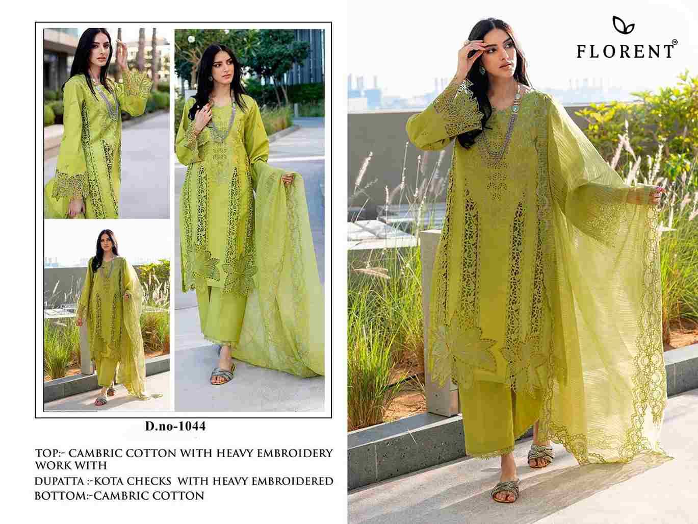 Florent Hit Design 1044 By Fashid Wholesale Beautiful Pakistani Suits Stylish Fancy Colorful Party Wear & Occasional Wear Cambric Cotton Print Dresses At Wholesale Price