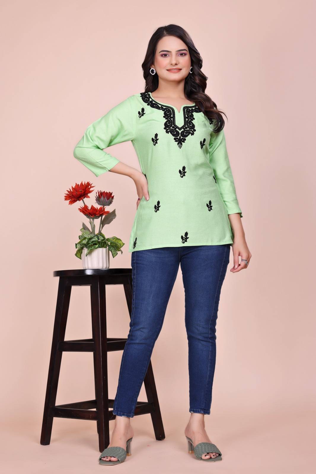 Dc-Tunic By Fashid Wholesale 01 To 07 Series Designer Stylish Fancy Colorful Beautiful Party Wear & Ethnic Wear Collection Viscose Rayon Kurtis At Wholesale Price