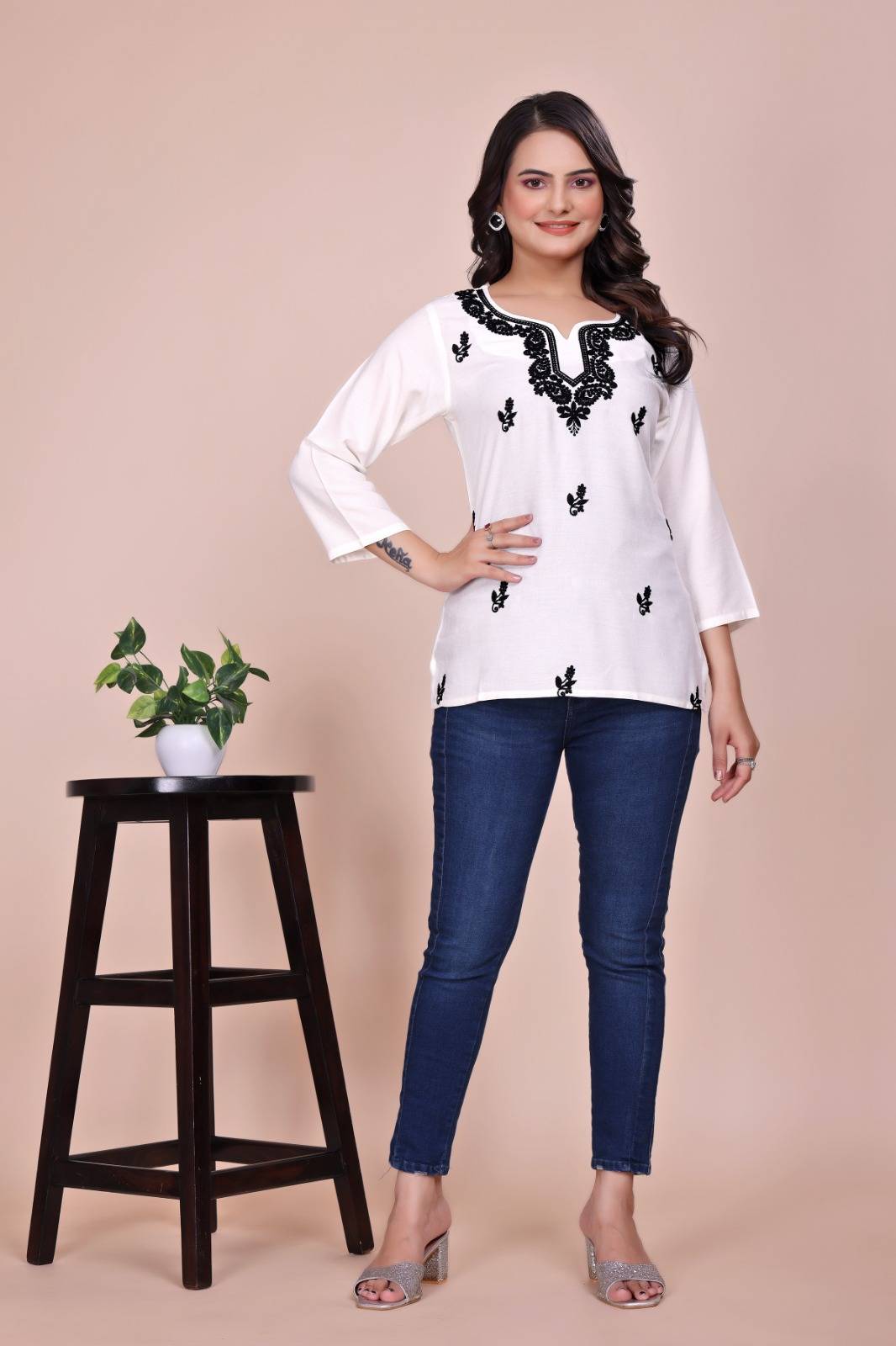 Dc-Tunic By Fashid Wholesale 01 To 07 Series Designer Stylish Fancy Colorful Beautiful Party Wear & Ethnic Wear Collection Viscose Rayon Kurtis At Wholesale Price