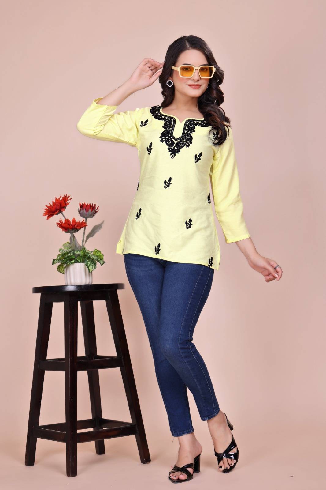 Dc-Tunic By Fashid Wholesale 01 To 07 Series Designer Stylish Fancy Colorful Beautiful Party Wear & Ethnic Wear Collection Viscose Rayon Kurtis At Wholesale Price