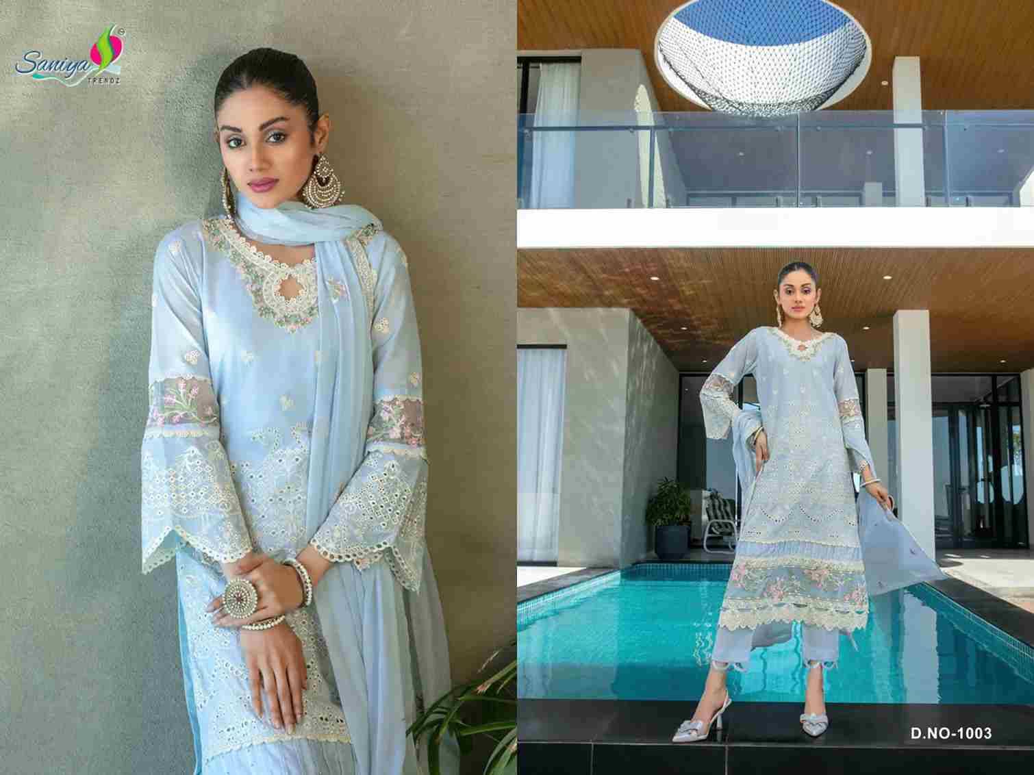 Tawakkal Nx Vol-1 By Saniya Trendz 1001 To 1003 Series Beautiful Stylish Pakistani Suits Fancy Colorful Casual Wear & Ethnic Wear & Ready To Wear Pure Cotton Embroidery Dresses At Wholesale Price