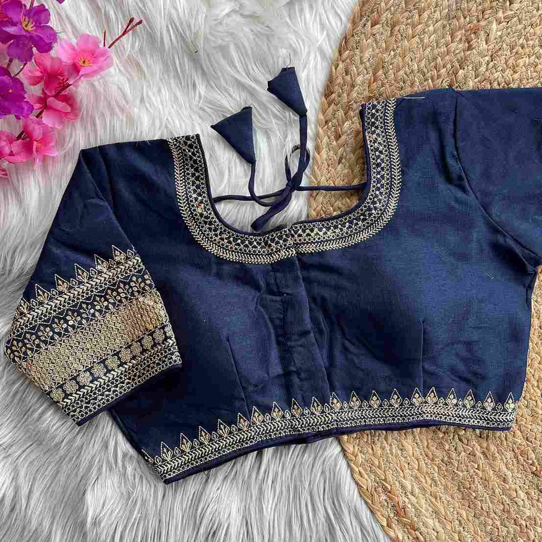 Kb-trisul By Fashid Whoesale 01 To 10 Series Designer Beautiful Collection Occasional Wear & Party Wear Heavy Milan Silk Blouse At Wholesale Price