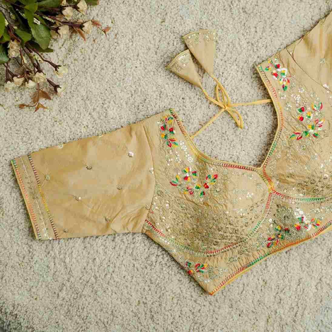 Kb-kajal By Fashid Wholesale 01 To 08 Series Designer Beautiful Collection Occasional Wear & Party Wear Vichitra Silk Blouse At Wholesale Price