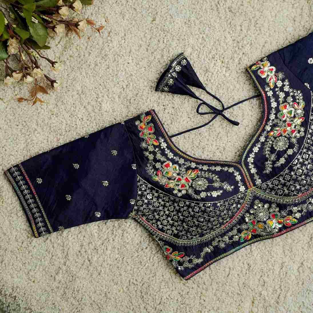 Kb-kajal By Fashid Wholesale 01 To 08 Series Designer Beautiful Collection Occasional Wear & Party Wear Vichitra Silk Blouse At Wholesale Price
