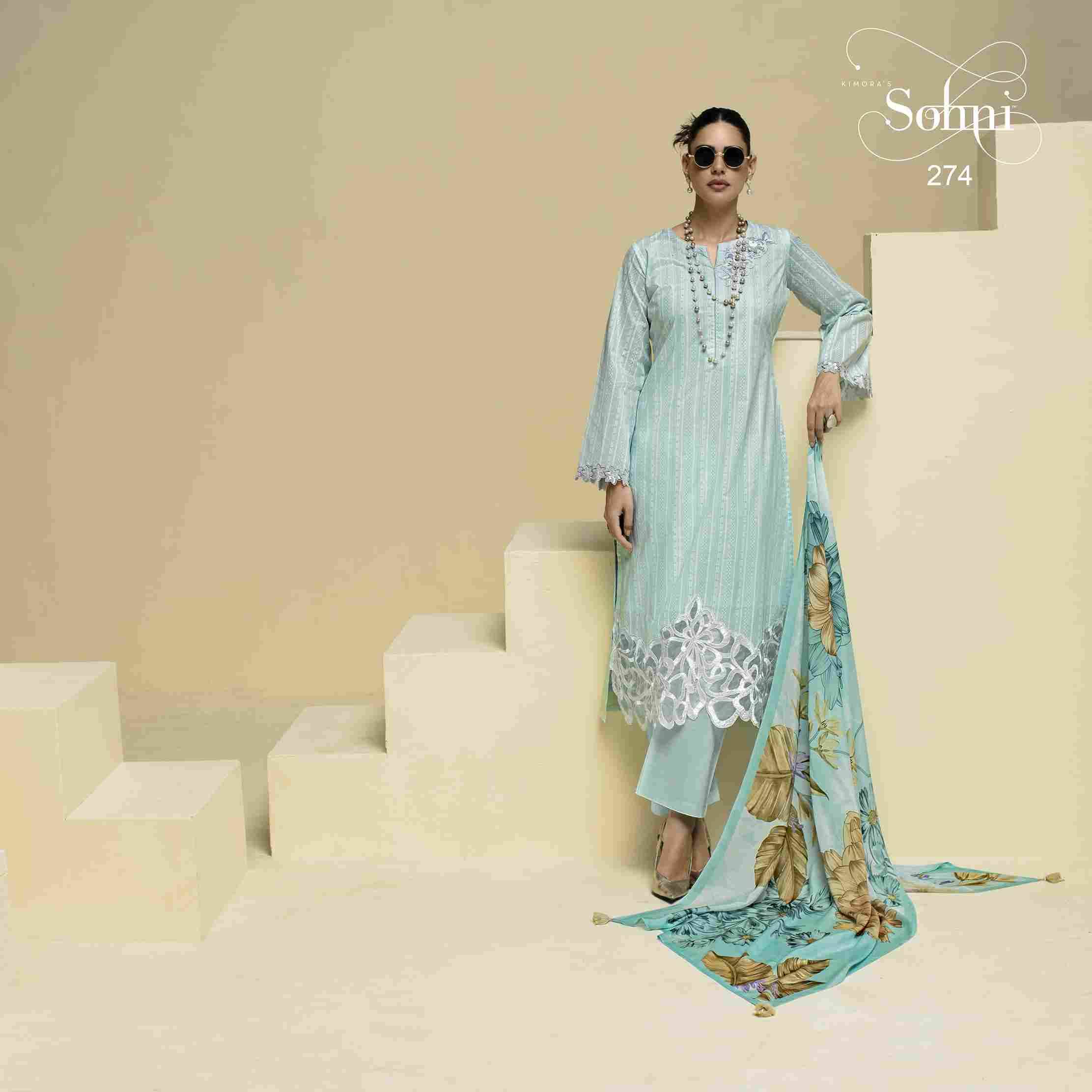Ornet By Sohni 271 To 274 Series Beautiful Suits Colorful Stylish Fancy Casual Wear & Ethnic Wear Pure Cotton Lawn Embroidery Dresses At Wholesale Price